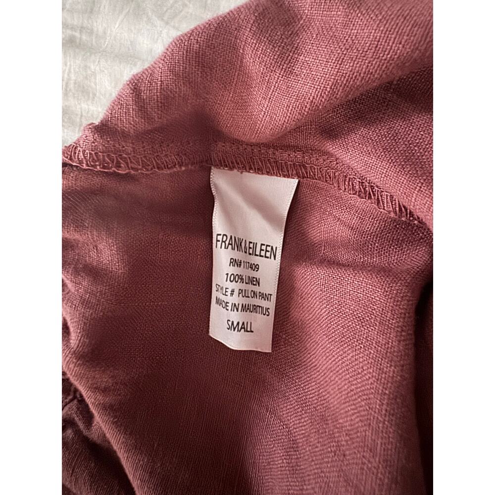 Frank & Eileen Maisie Linen Pant in Mauve - Picture 10 of 13